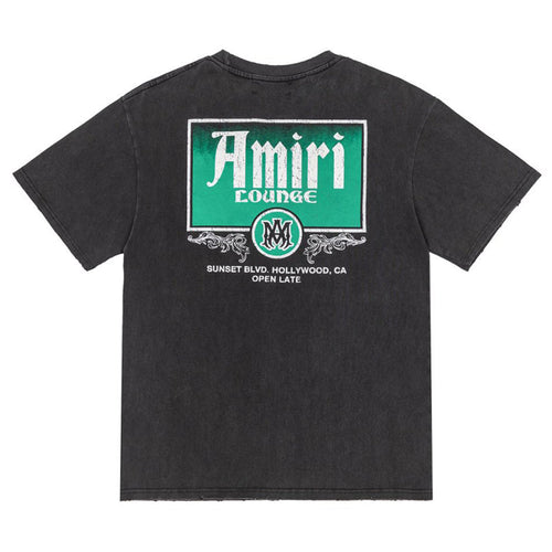 AMIRI Lounge Crystal Embellished Cotton Graphic T-Shirt