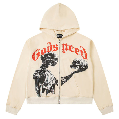 Godspeed Mankind vs Ai Zip Up Hoodies