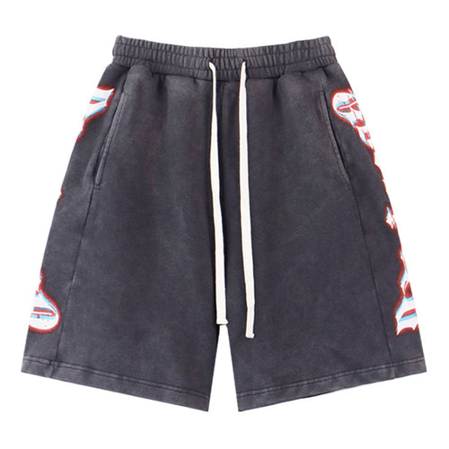Godspeed Lettering Pattern Shorts #8770